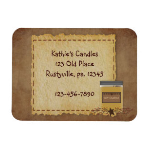 Jar Candle Business Magnet