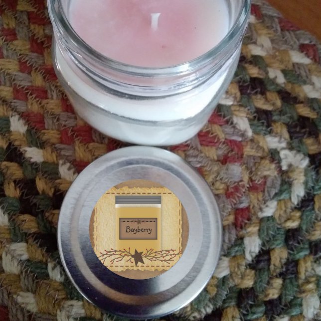 Jar Candle Custom Scent Round Sticker (Creator Uploaded)