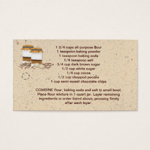 Jar Cookie Mix Hang Tag