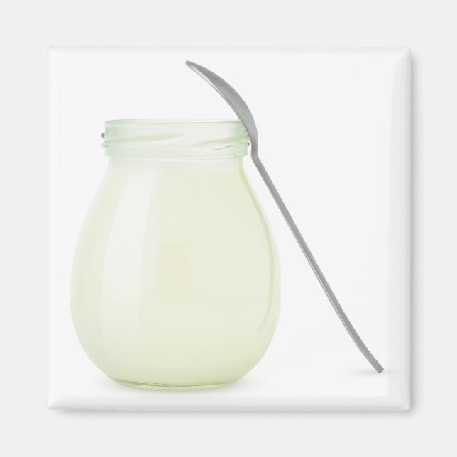 Jar of natural yogurt magnet (Front)