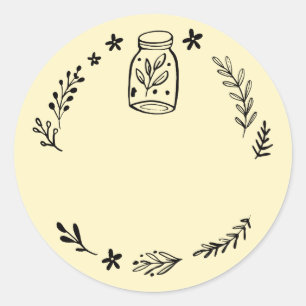 Jar / Spice Blank Sticker Label