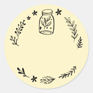 Jar / Spice Blank Sticker Label