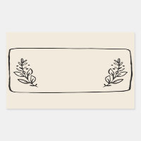 Jar / Spice Blank Sticker Label VII