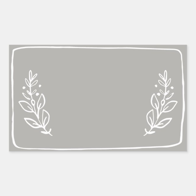 Jar / Spice Blank Sticker Label VII (Front)