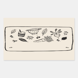 Jar / Spice Blank Sticker Label VIII