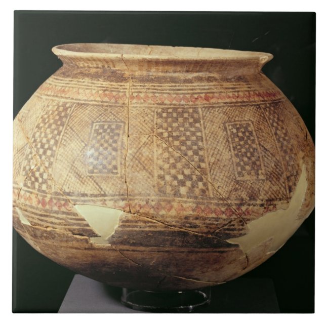 Jar with geometric decoration in the Halaf style, Tile (Front)