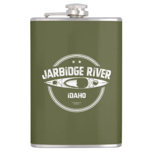 Jarbidge River Idaho Kayaking Hip Flask
