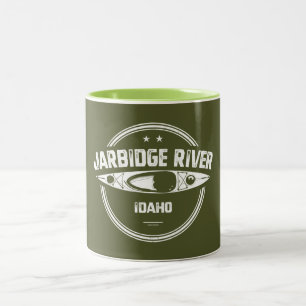 Jarbidge River Idaho Kayaking Two-Tone Coffee Mug