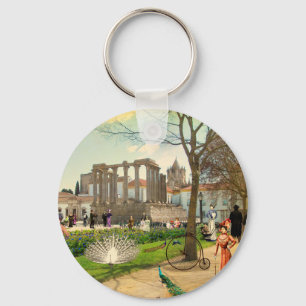 Jardim Diana (Evora - Portugal) Key Ring