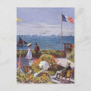Jardin a Sainte-Adresse by Claude Monet Postcard