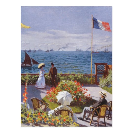 Jardin a Sainte-Adresse by Claude Monet Postcard