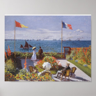 Jardin a Sainte-Adresse by Claude Monet Poster
