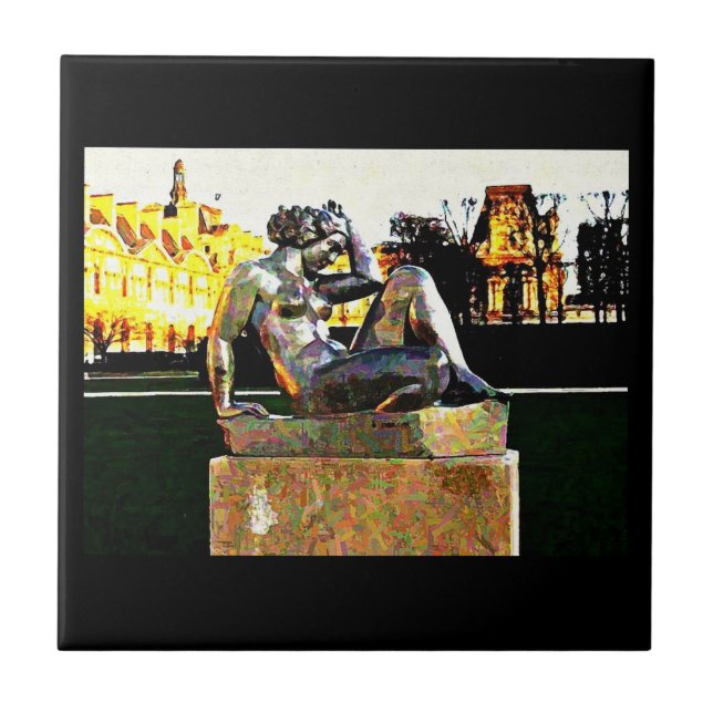 Jardin D' Tuilleries Painting Tile (Front)