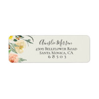 Jardin De Fleurs Return Address Labels