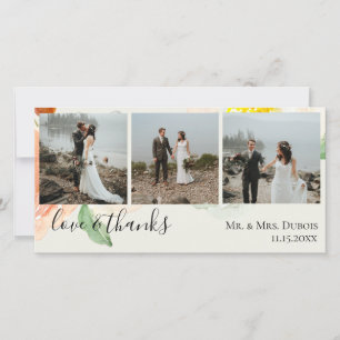 Jardin De Fleurs Wedding Photo Thank You