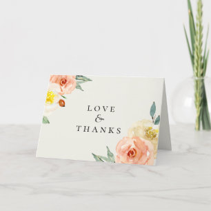 Jardin De Fleurs Wedding Photo Thank You Card