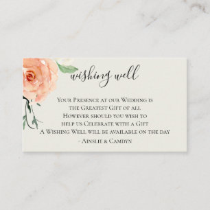 Jardin De Fleurs Wedding Wishing Well Enclosure Card