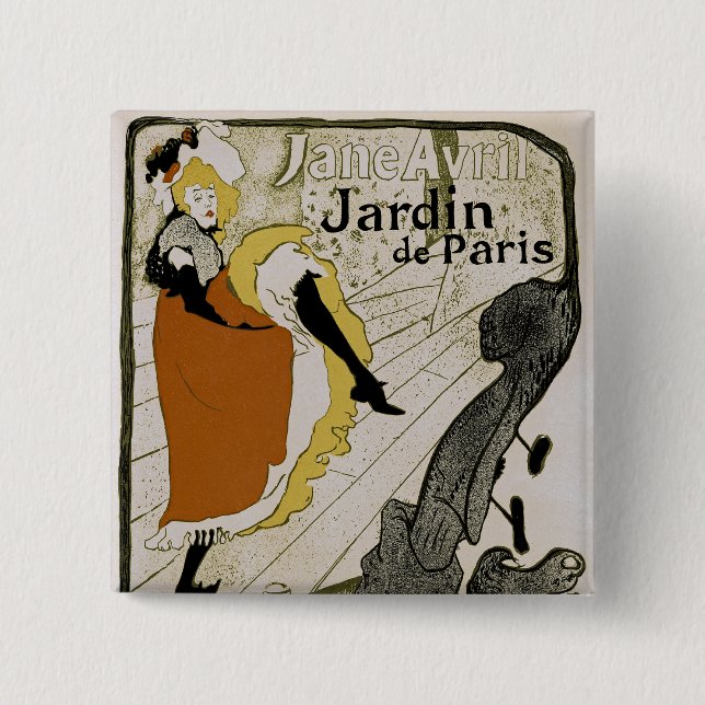 Jardin de Paris 15 Cm Square Badge (Front)