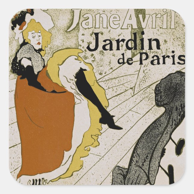 Jardin de Paris Square Sticker (Front)