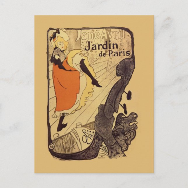 Jardin de Paris - Toulouse-Lautrec Postcard (Front)