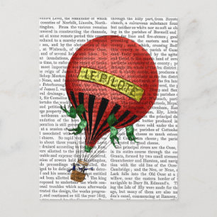 Jardin De Tuileries Hot Air Balloon Postcard
