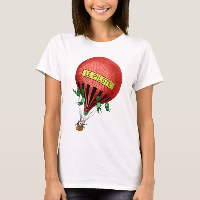 Jardin De Tuileries Hot Air Balloon T-Shirt (Front)
