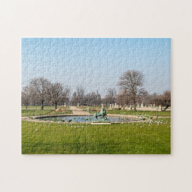 Jardin des Tuileries in winter - Paris Jigsaw Puzzle (Horizontal)