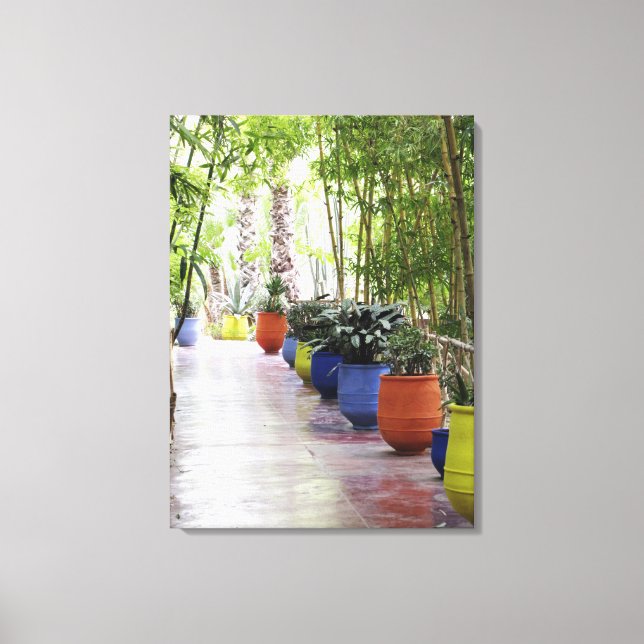 Jardin Majorelle, Majorelle Garden, now a public Canvas Print (Front)