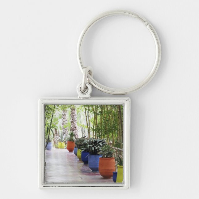 Jardin Majorelle, Majorelle Garden, now a public Key Ring (Front)