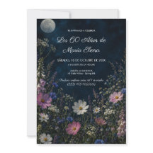 Jardín Nocturno Floral Cumpleaños 60 Años Mujer