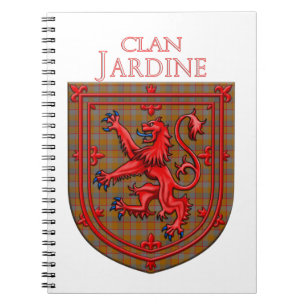 Jardine Tartan Scottish Plaid Lion Rampant Notebook