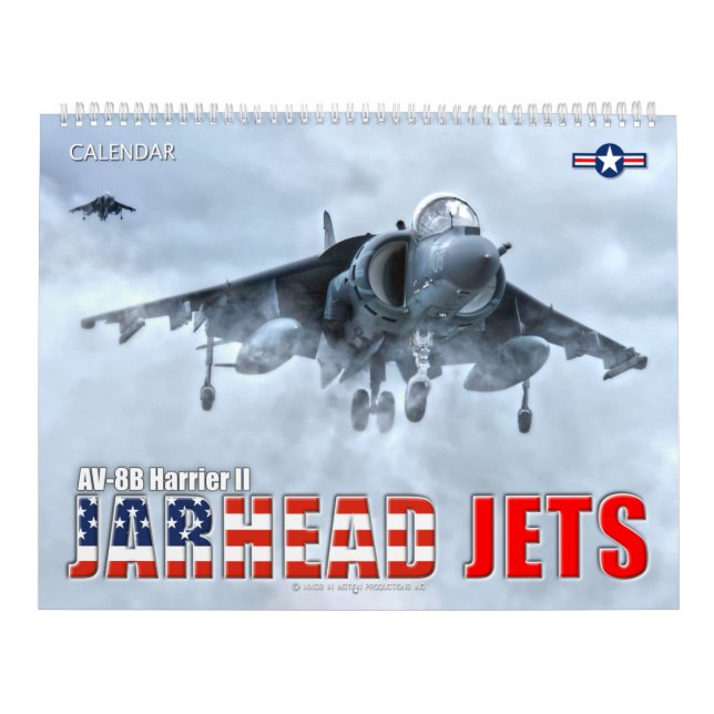 JARHEAD JETS - AV-8B Harrier II Calendar (Cover)