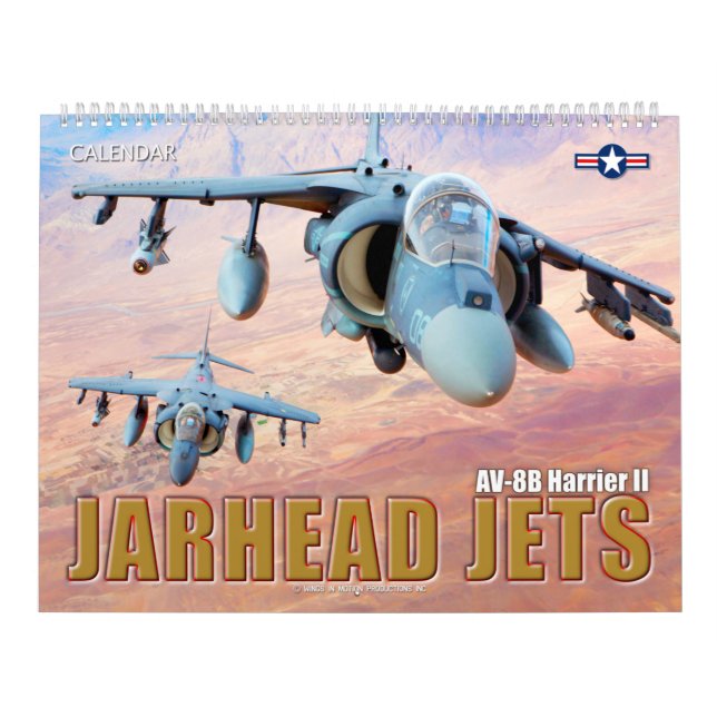 JARHEAD JETS - AV-8B Harrier II Calendar (Cover)