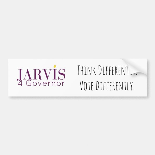 Jarvis 4 Governor Bumper Sticker (Front)