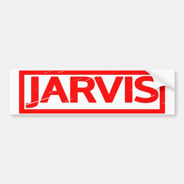 Jarvis Stamp Bumper Sticker (Front)