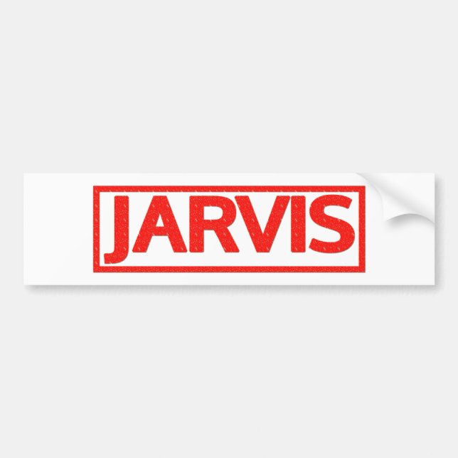 Jarvis Stamp Bumper Sticker (Front)