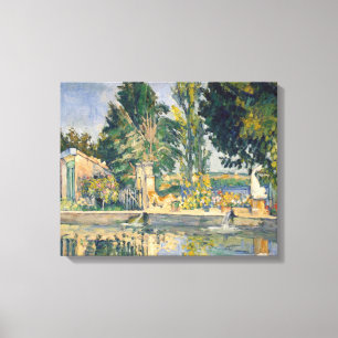 Jas de Bouffan The Pond - Paul Cezanne - c1876 Canvas Print