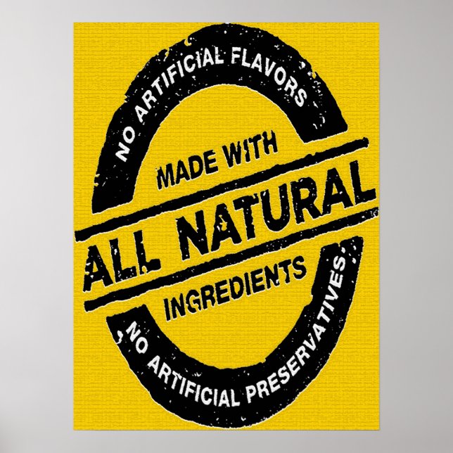 Jasen Sousa All Natural Poster (Front)