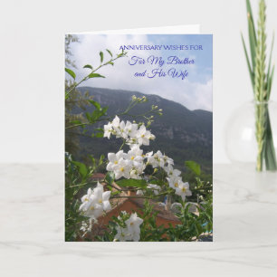 Jasmine Brother And Wife Wedding Anniversary Card
