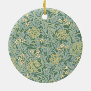Jasmine (by William Morris) Ceramic Tree Decoration