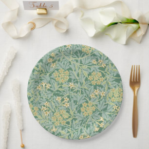 Jasmine by William Morris Paper Plate