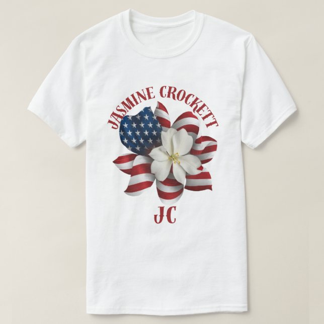Jasmine Crockett Congresswoman T-Shirt (Design Front)