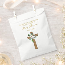 Jasmine Cross Seed Packet Funeral Favor Bag