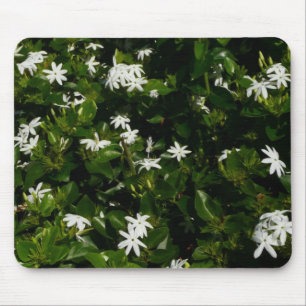 Jasmine Flowers Tropical Floral Botanical Mouse Mat