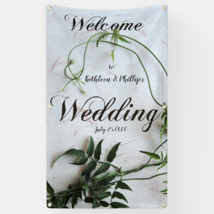Jasmine leaves on textured background banner
