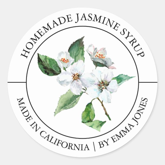 Jasmine Modern label (Front)