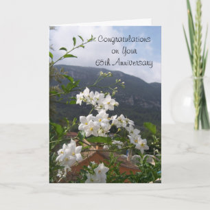 Jasmine Personalised 65th Wedding Anniversary Card