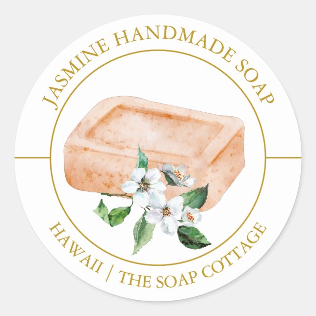 Jasmine Soap label (Front)