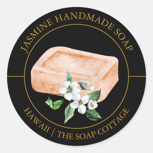 Jasmine Soap label (Front)