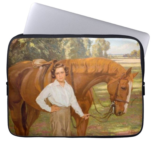 Jasmine the Horse (by Algernon Talmage) Laptop Sleeve (Front)